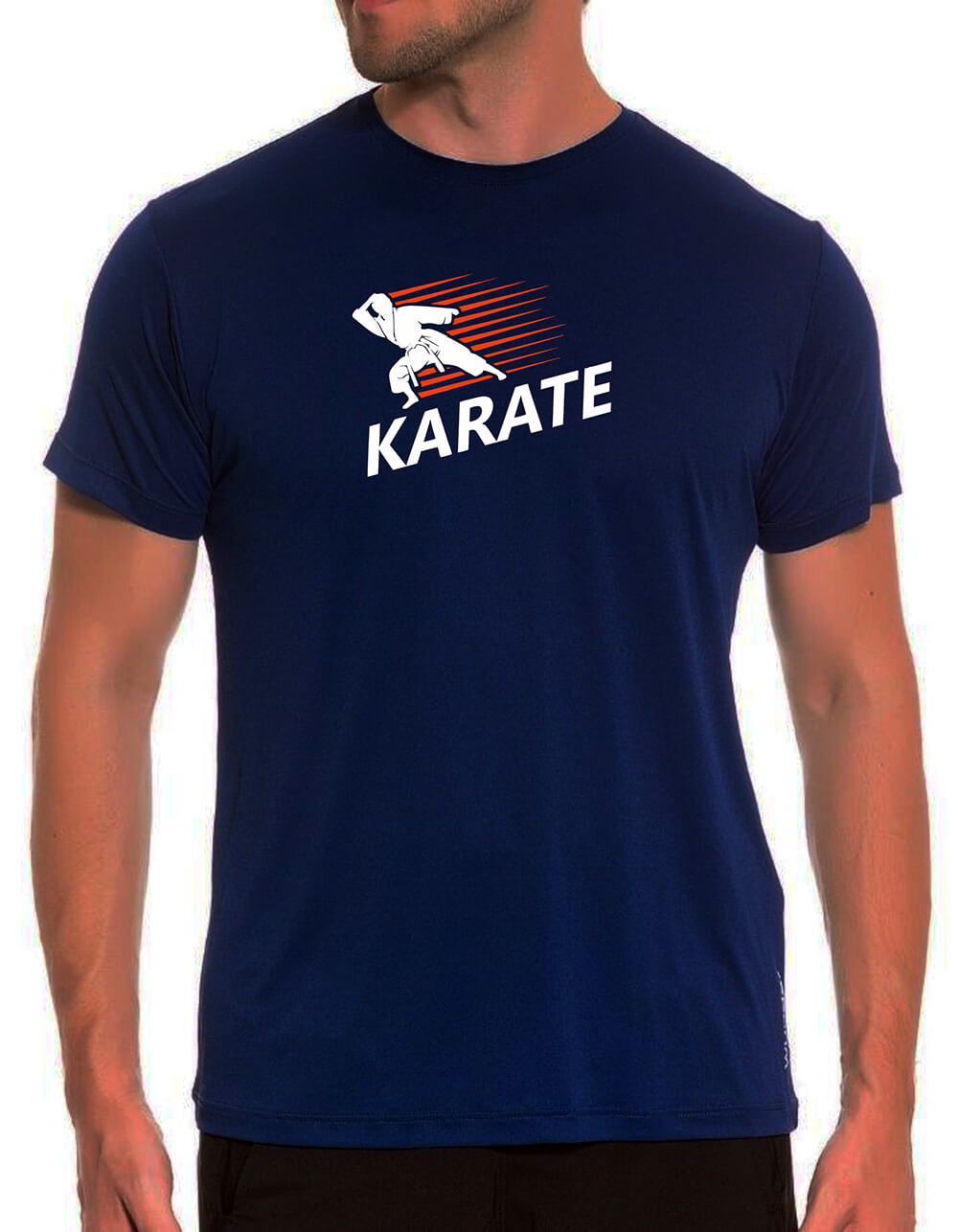 Camiseta Masc Dry Tech Azul M Karate
