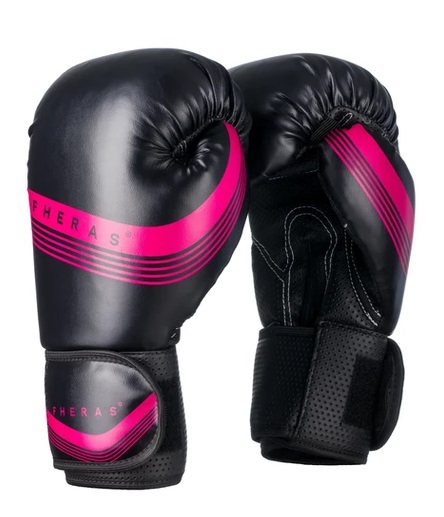 Luva Boxe Muay Thai Fheras Top - Rosa/Pto