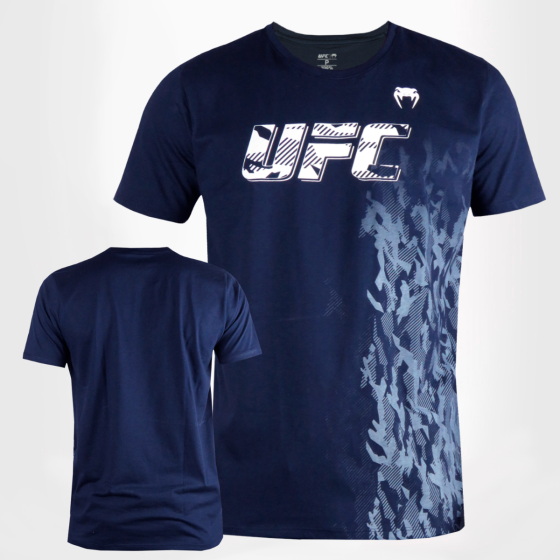 T-Shirt Ufc Venum Replica Fight Week Men's Short Sleeve- Blue