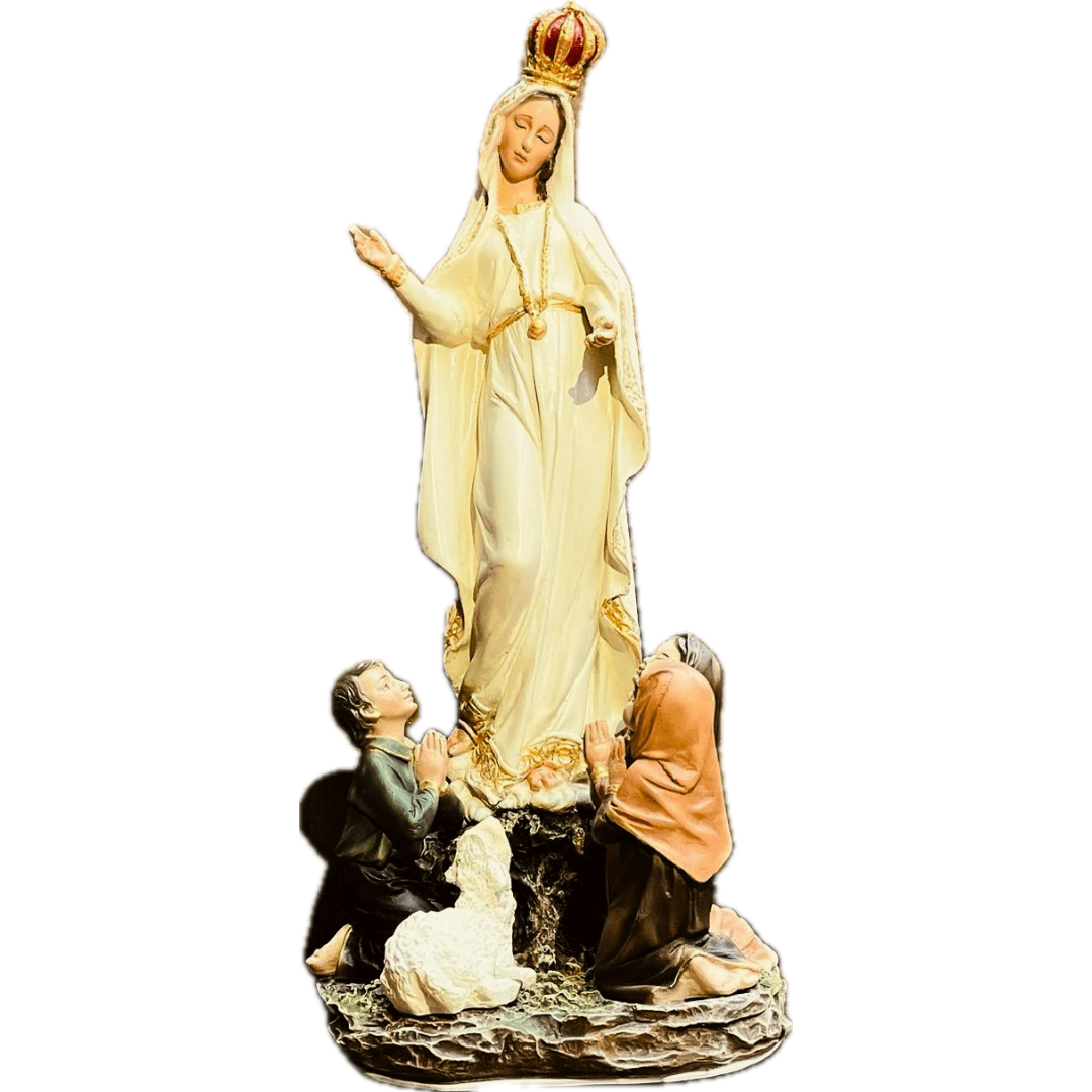 Nossa Senhora de Fátima com pastores -  31 cm
