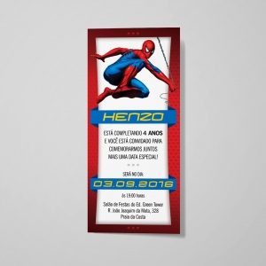 Convite Heróis Homem Aranha