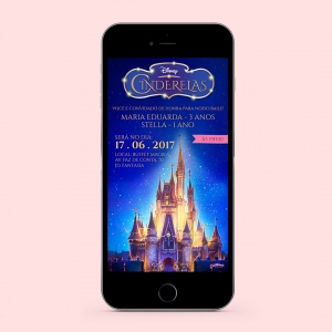 Convite Digital Princesa Disney
