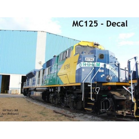 Decal Locomotiva Demonstração SD70ACeBB - CARLÃO - MC125
