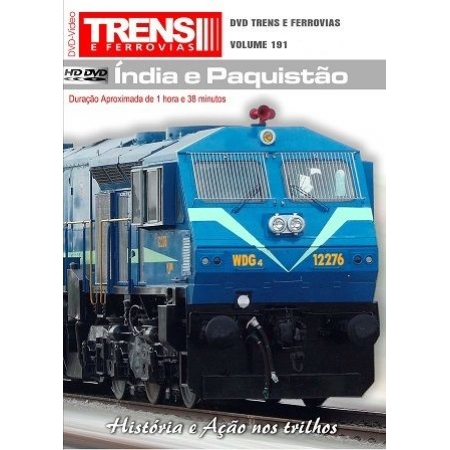 DVD Trens na Í�ndia e Paquistão - TRENS E FERROVIAS - 191