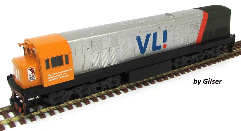 Locomotiva U20C Customizada VL! Cara Laranja - CU159  - SHOPferreo