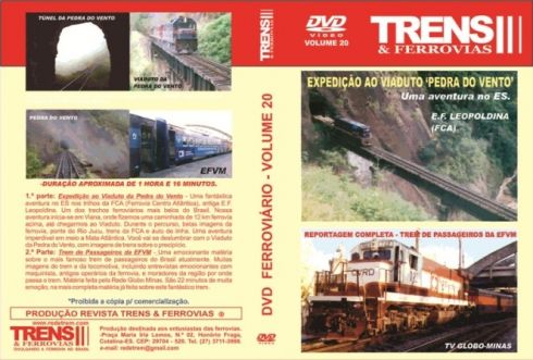 DVD FCA no Túnel Pedra do Vento e Passageiro da EFVM - TRENS E FERROVIAS - 20  - SHOPferreo