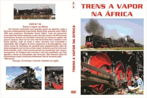 DVD Trens a Vapor na Á�frica - TRENS E FERROVIAS - 54 - SHOPferreo
