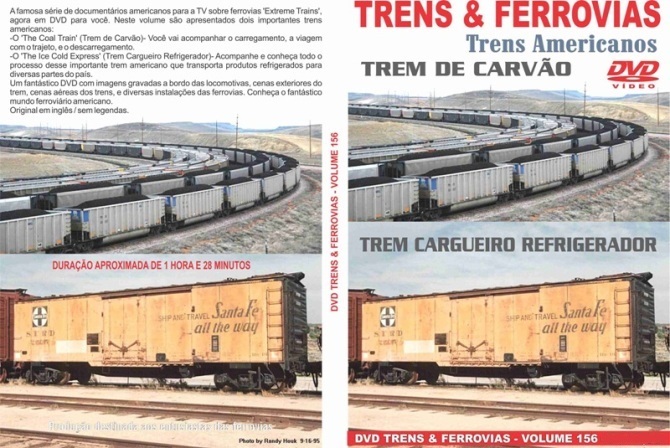DVD Trens Americanos Volume 1 - TRENS E FERROVIAS - 156 - SHOPferreo