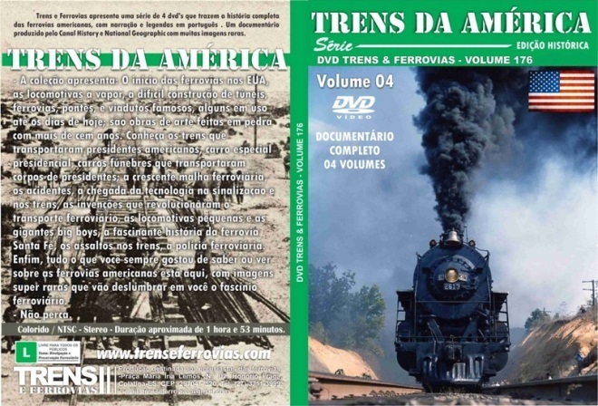 DVD Trens da América Volume 4 - TRENS E FERROVIAS - 176 - SHOPferreo