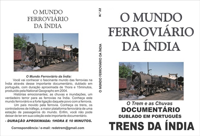 DVD Trens na Índia - TRENS E FERROVIAS - 22 - SHOPferreo