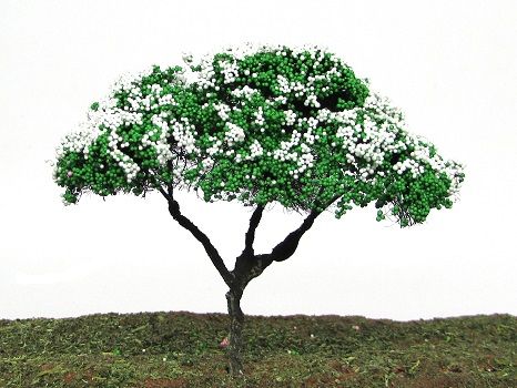Ipê Verde-Branco 9 cm - RVORES DE MAQUETES - 48VERD-BRAN - SHOPferreo