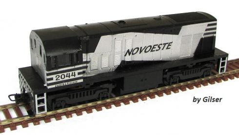 Locomotiva U5B Customizada NOVOESTE Fase II # 2024 - CU139  - SHOPferreo