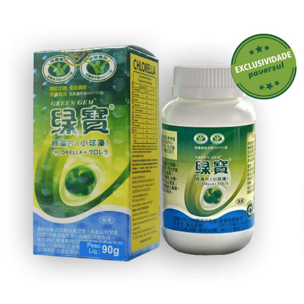 Green Gem Chlorella 90g - 360 Comprimidos