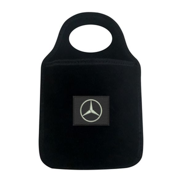 Lixeira Automotiva Carpete - Logo Mercedes-Benz