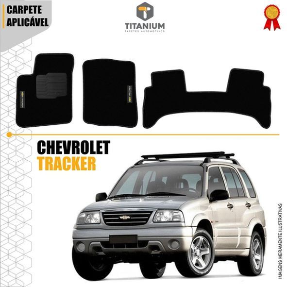 Tapete Chevrolet Tracker 3pçs 2007 a 2012 Carpete Linha Ouro