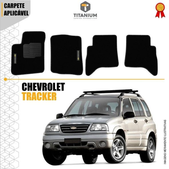 Tapete Chevrolet Tracker 4pçs 2007 a 2012 Carpete Linha Ouro