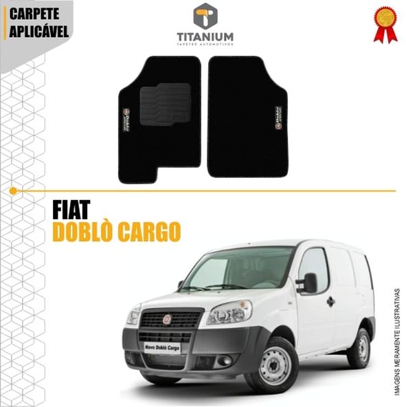 Tapete Fiat Doblo Cargo 2pçs 2011 a 2013 Linha Ouro Carpete