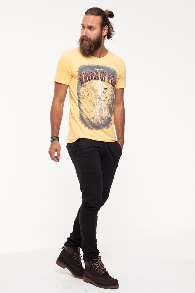 Camiseta Básica Masculina Manhood Ruedas II