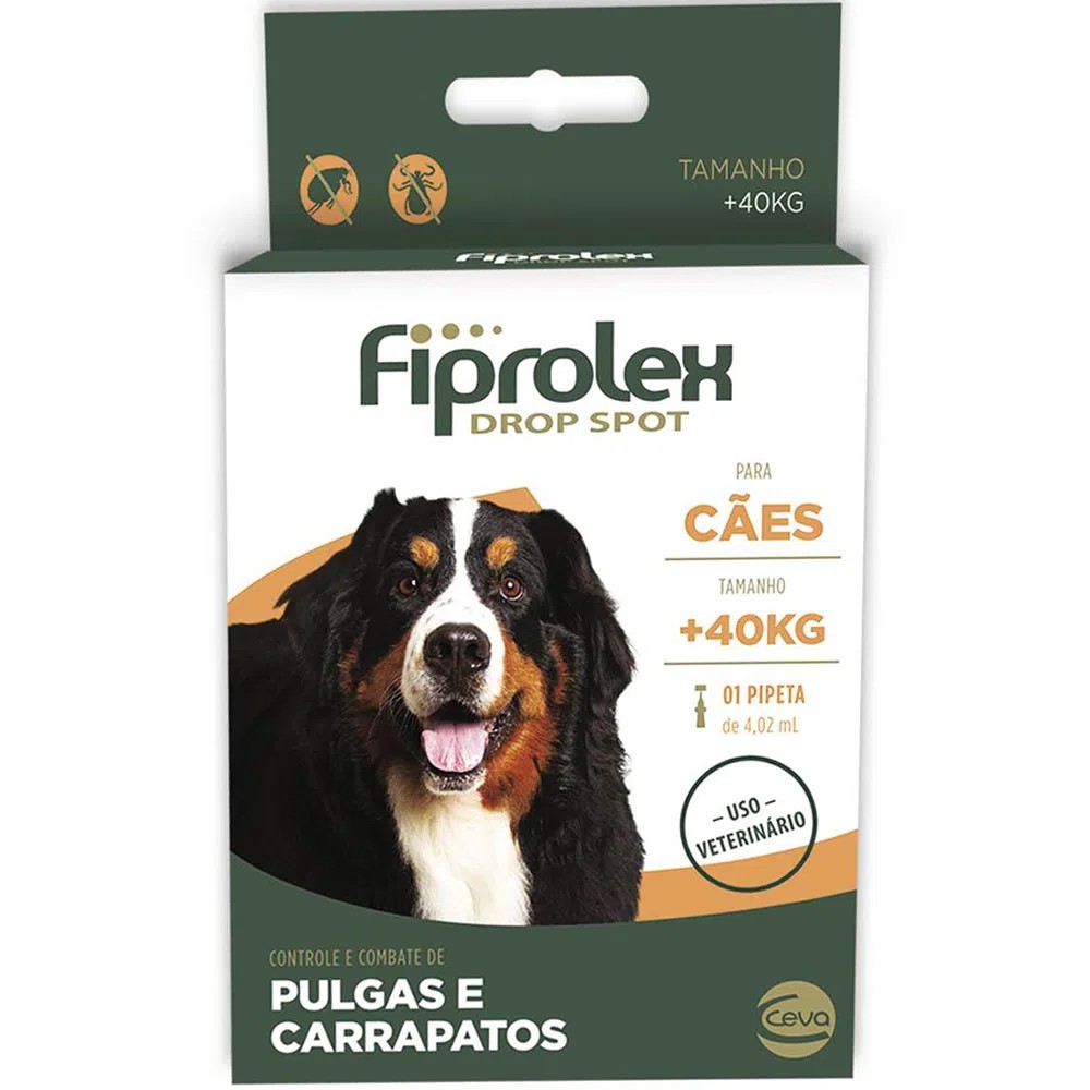 Antipulgas Fiprolex Drop Spot Cães +40kg