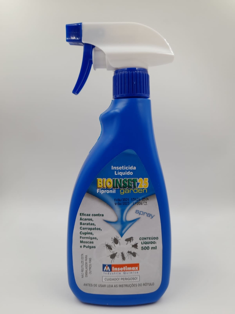 Inseticida Bioinset 25 Garden Fipronil Spray 500mL