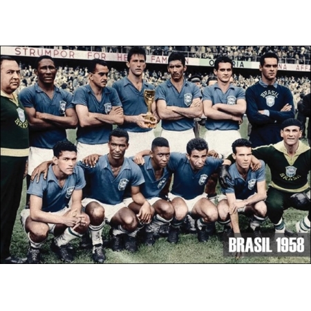 Pôster do Brasil Campeão da Copa do Mundo de 1958