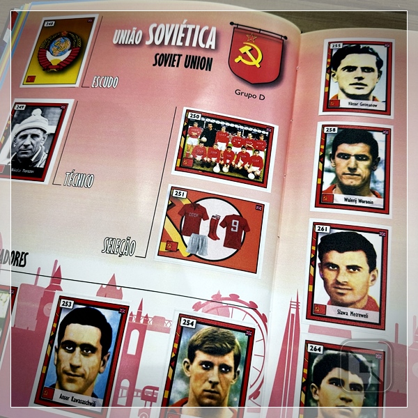Álbum de Figurinhas da Copa do Mundo de 1966 na Inglaterra - Capa Dura - LINHA PREMIUM  - Alolla | Decorações