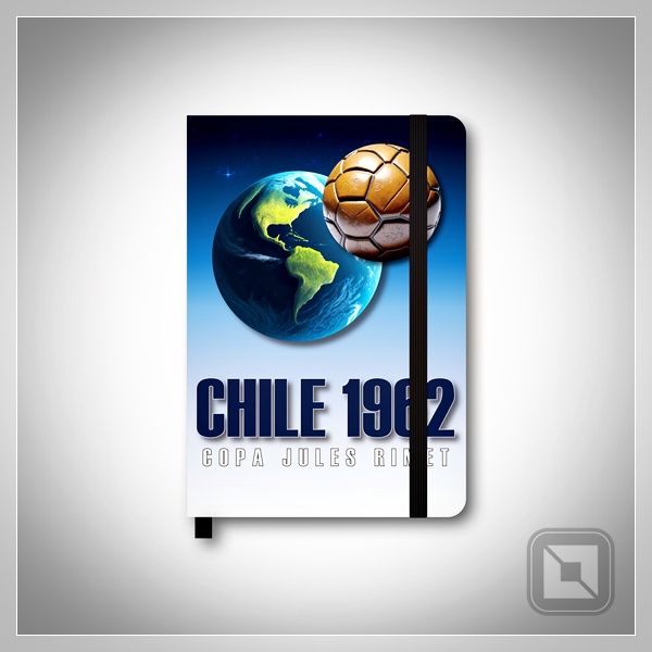 Caderneta Moleskine Grande de 14x21cm da Copa do Mundo 1962 - Alolla | Decorações