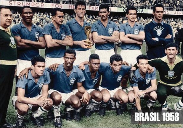 Pôster do Brasil Campeão da Copa do Mundo de 1958  - Alolla | Decorações
