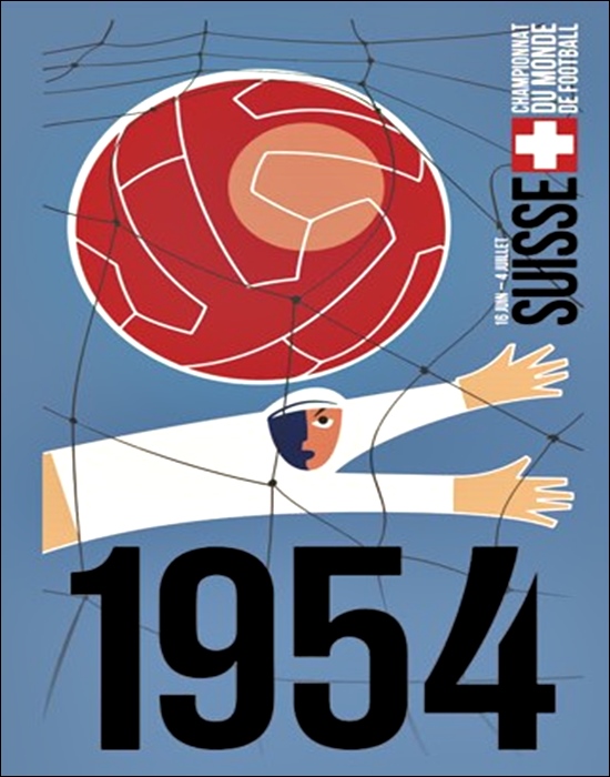 Pôster do Emblema da Copa do Mundo de 1954 na Suíça  - Alolla | Decorações