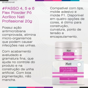 Pó Acrlico - Flex Powder Rosa Natural 20g