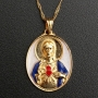 Medalha Sagrado Coração de Jesus Folheado a Ouro
