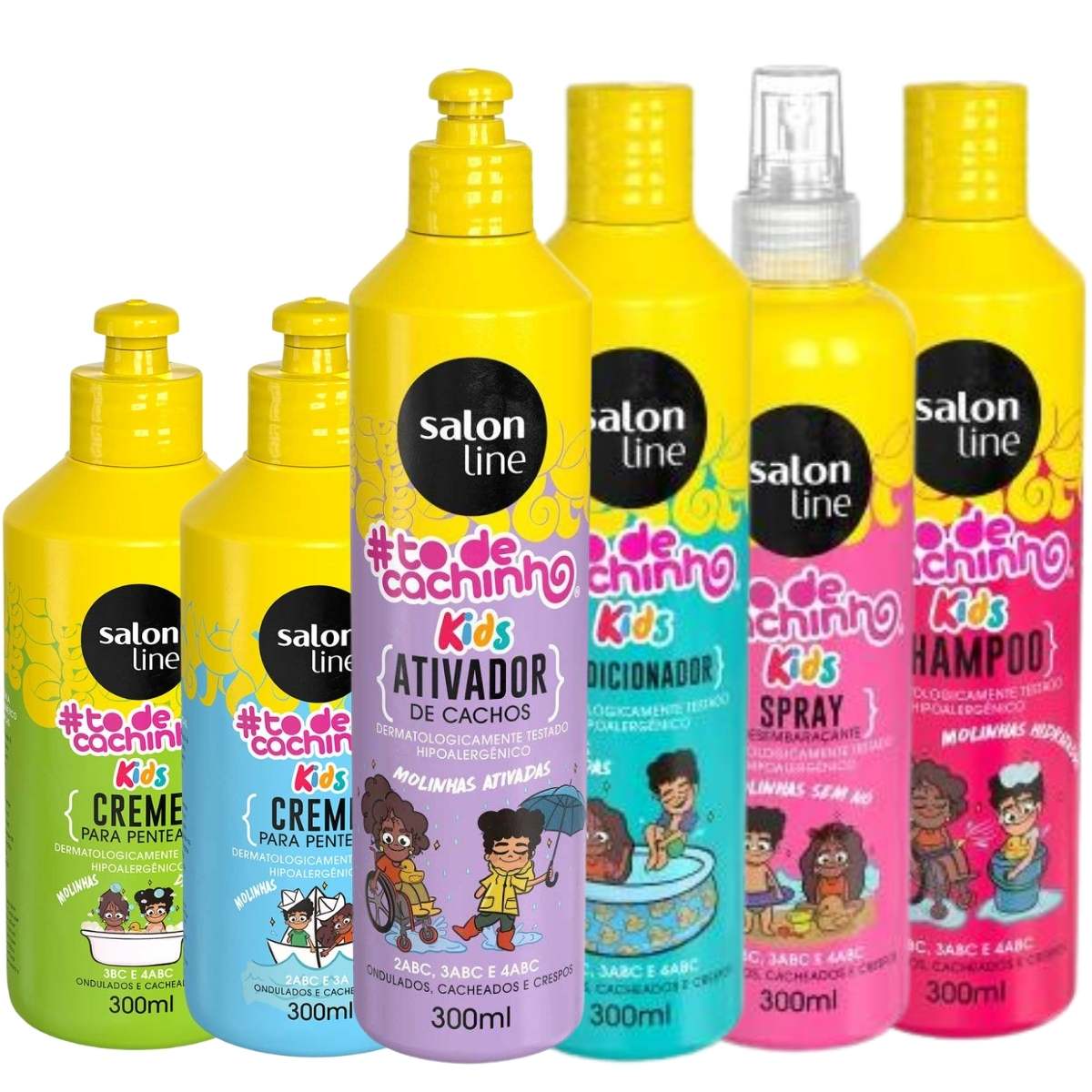 Kit Salon Line Infantil To De Cachinho Kids Molinha 6-intens