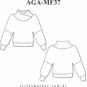 Blusa gola alta (AGA-MF37) - Foto 0