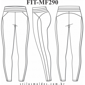 Calça legging fitness (FIT-MF290) - Foto 0