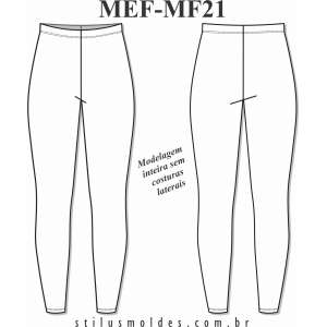 Calça Legging sem costuras laterais (MEF-MF21) - Foto 0