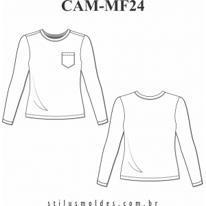 Camiseta Manga Longa (CAM-MF24) - Foto 0