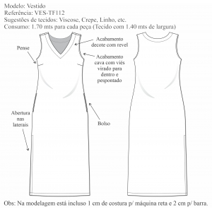 Vestido (VES-TF112) - Foto 1