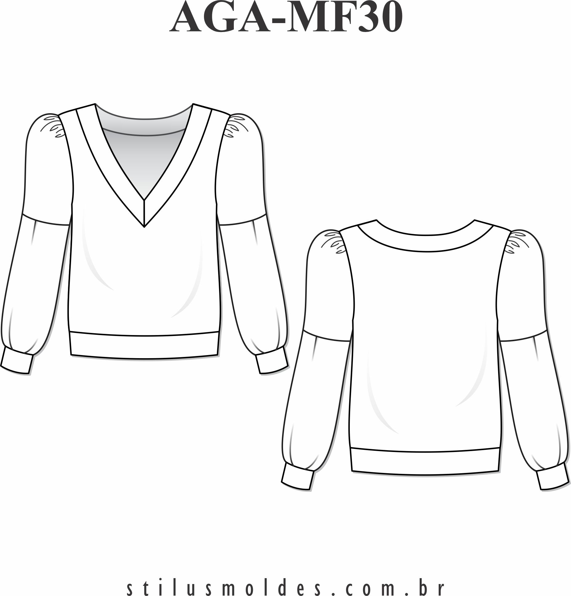 Blusa de Agasalho Feminina (AGA-MF30) - Foto 0