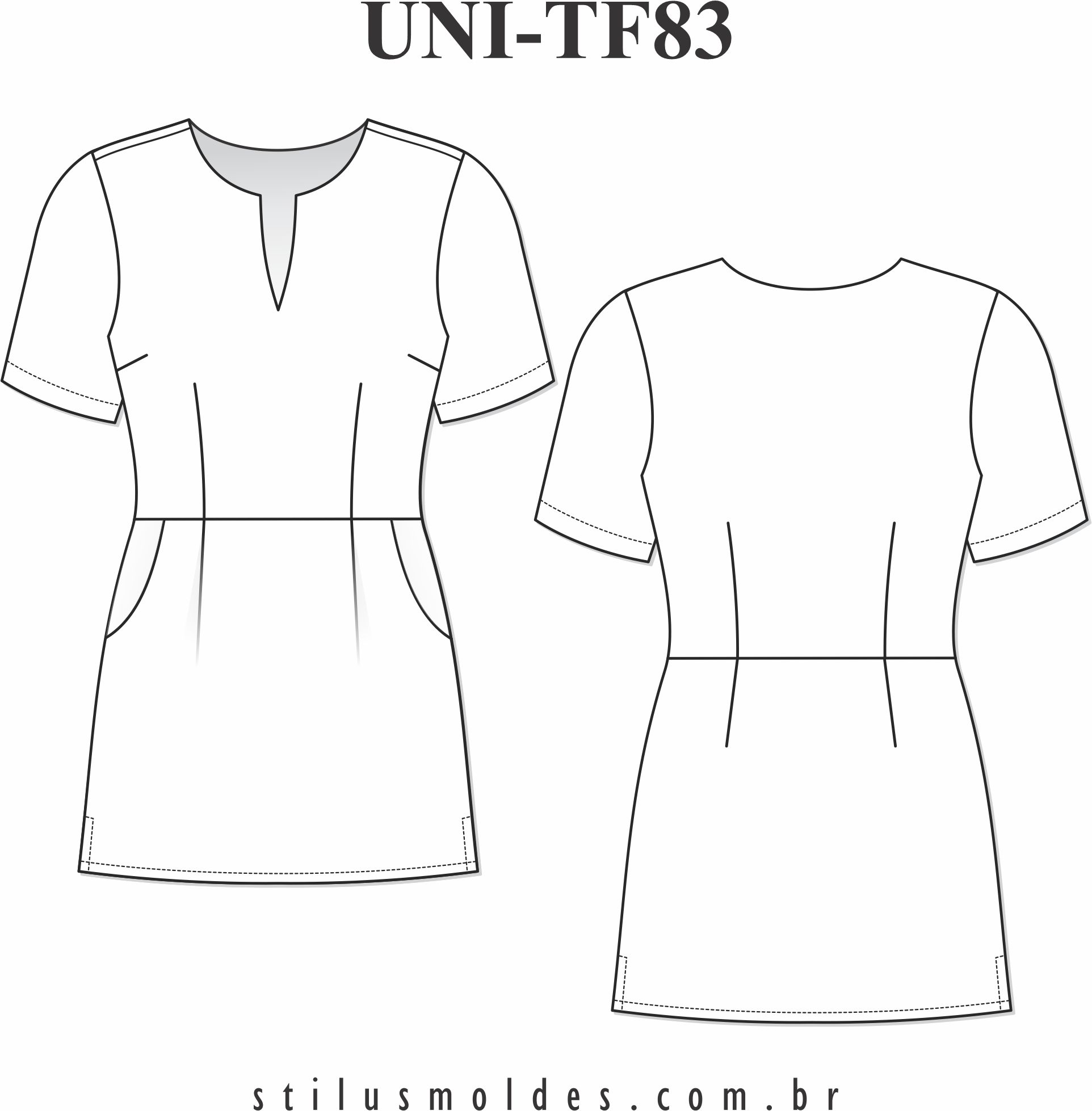 Blusa de uniforme feminino (UNI-TF83) - Foto 0