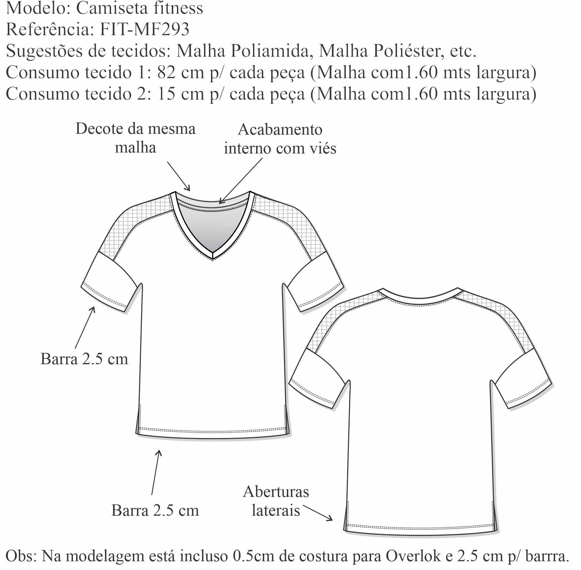 Camiseta fitness (FIT-MF293) - Foto 1