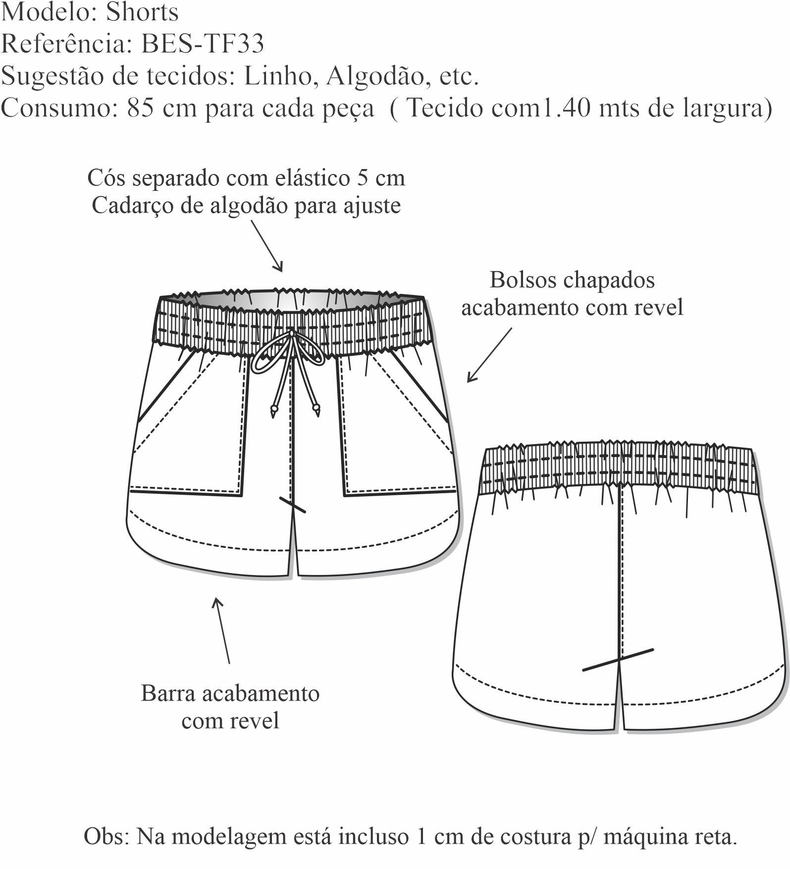 Shorts (BES-TF33) - Foto 1