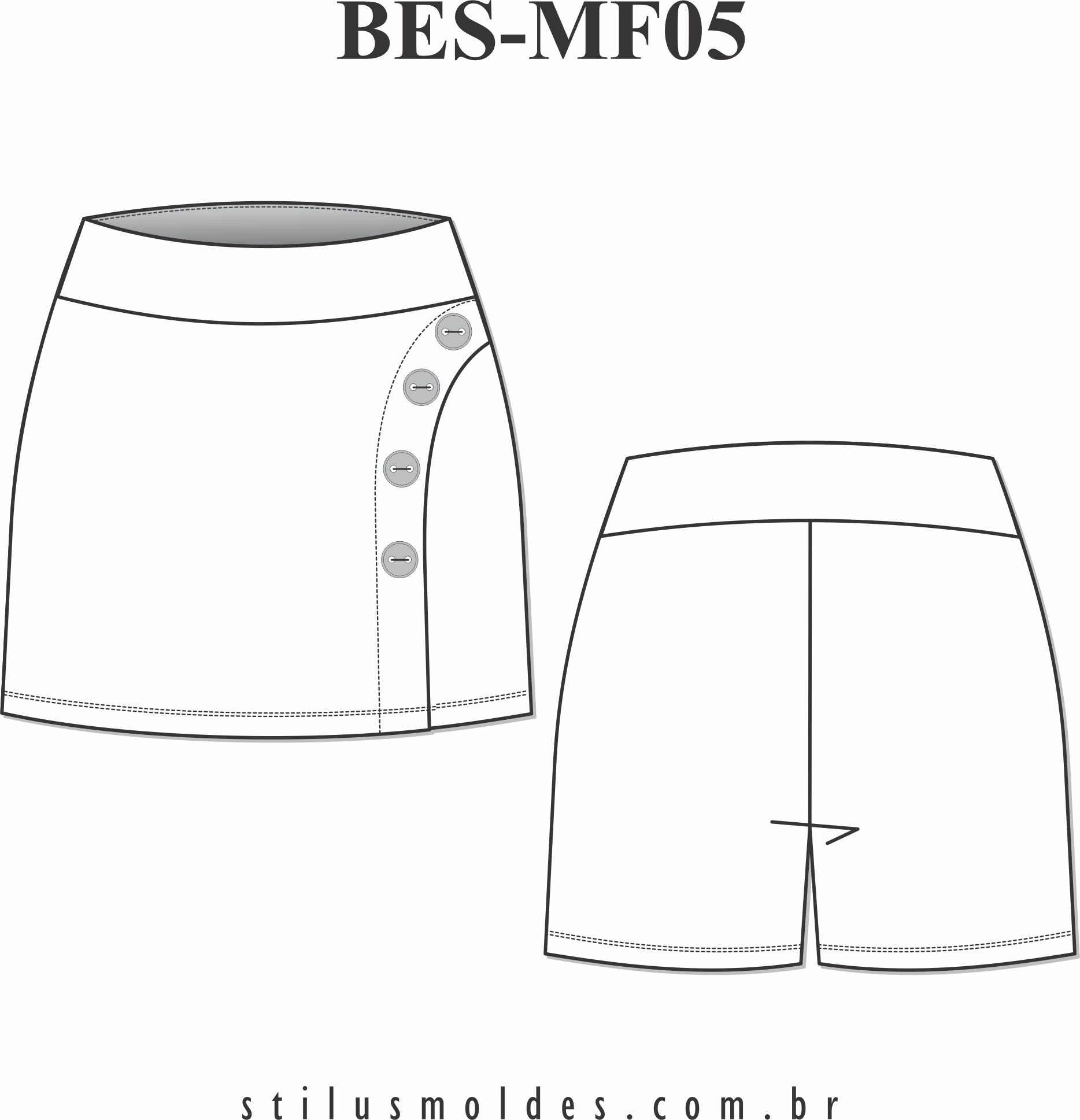 Shorts Saia (BES-MF05) - Foto 0