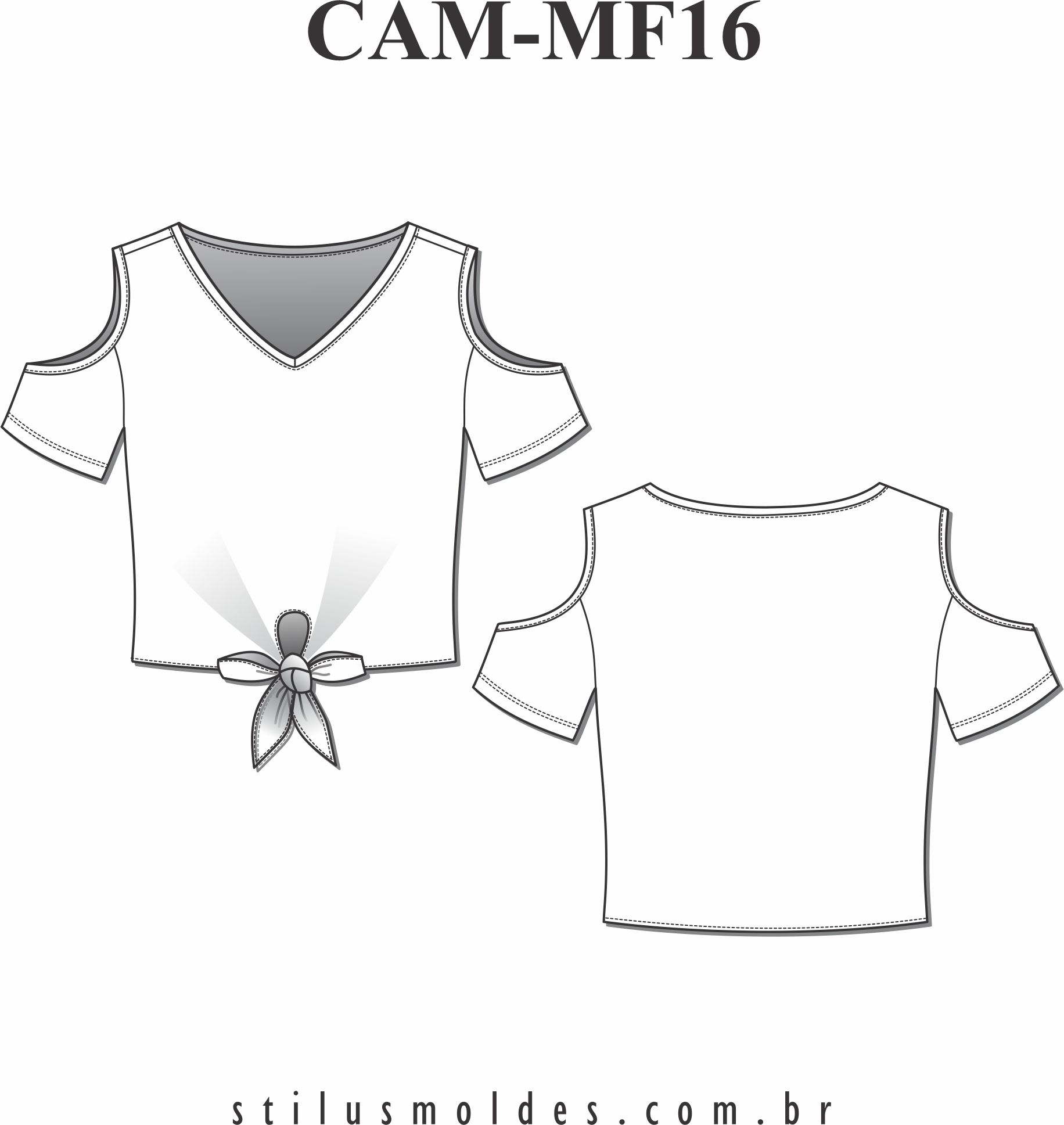 T-shirts Feminina de Amarrar (CAM-MF16) - Foto 0