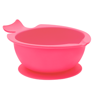 Bowl de Silicone com Ventosa Rosa Buba