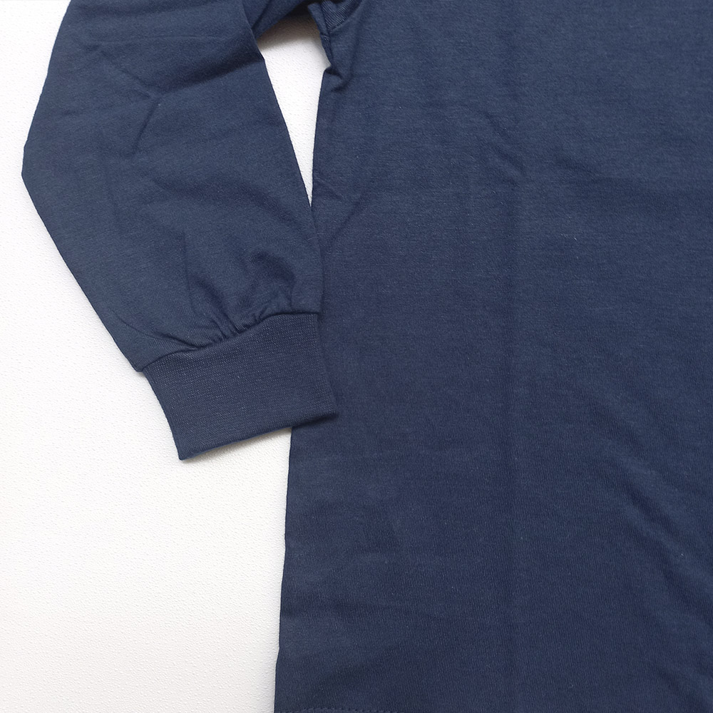Camiseta manga longa básica Kankids marinho 1 ao 3