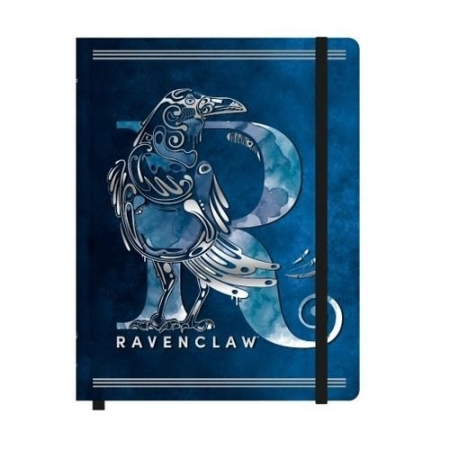 Caderneta Costurada Jandaia Harry Potter Sem Pauta Azul