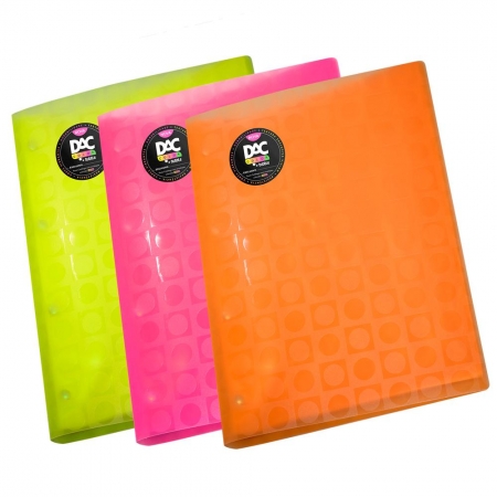 Pasta Catálogo Dac A4 Color Bubble com 10 Envelopes Coloridos Neon