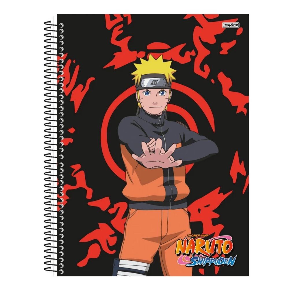 Caderno Espiral São Domingos Naruto A4 10 Matérias 