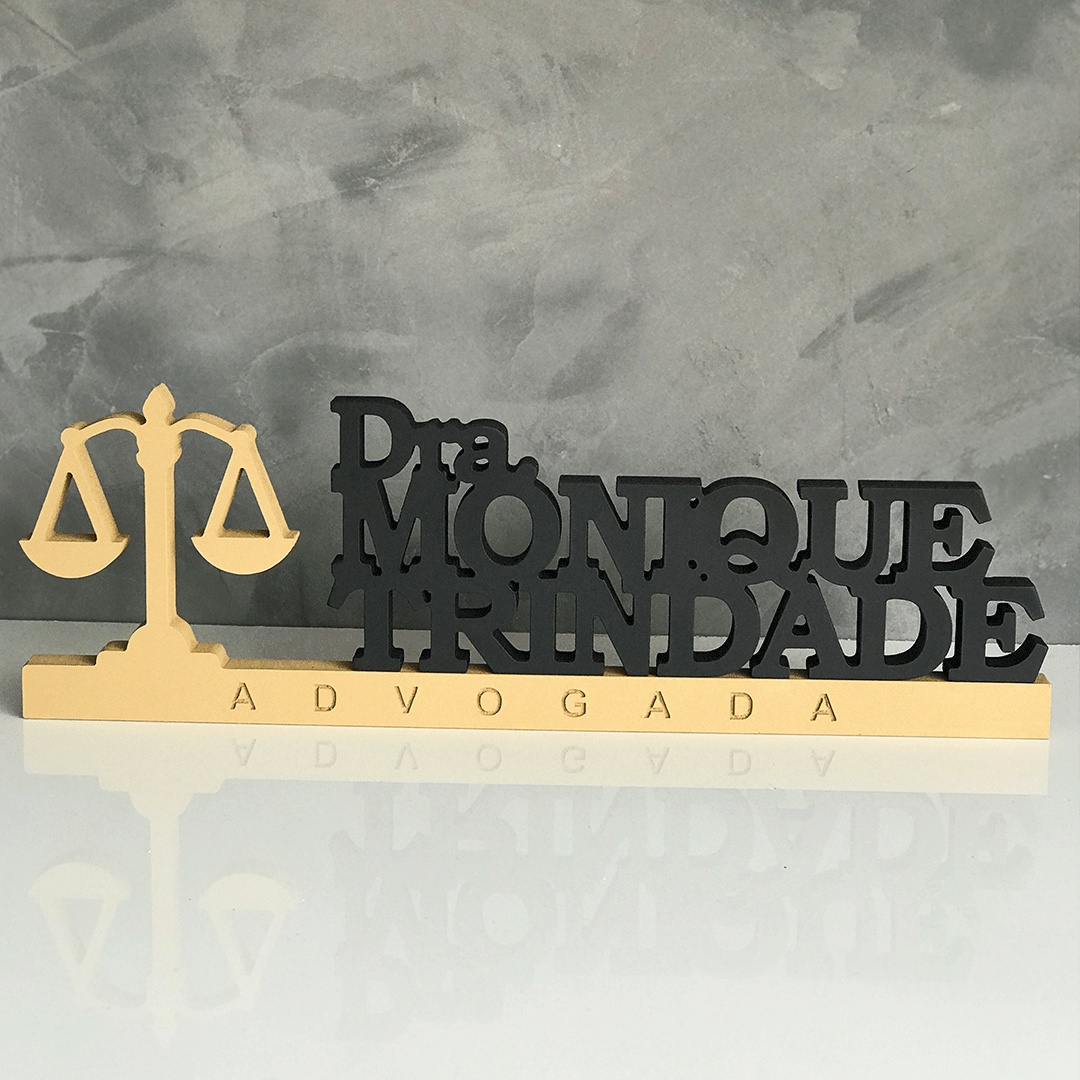 Placa Personalizada Decorativa para Advogado - ADV 01