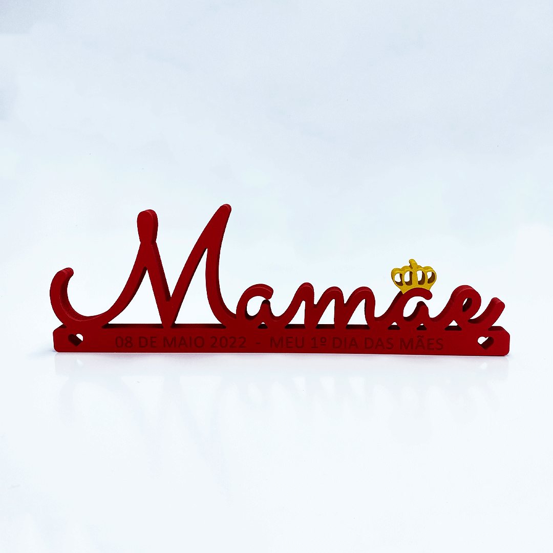 Placa Personalizada Mamãe Coroa - Mãe 8